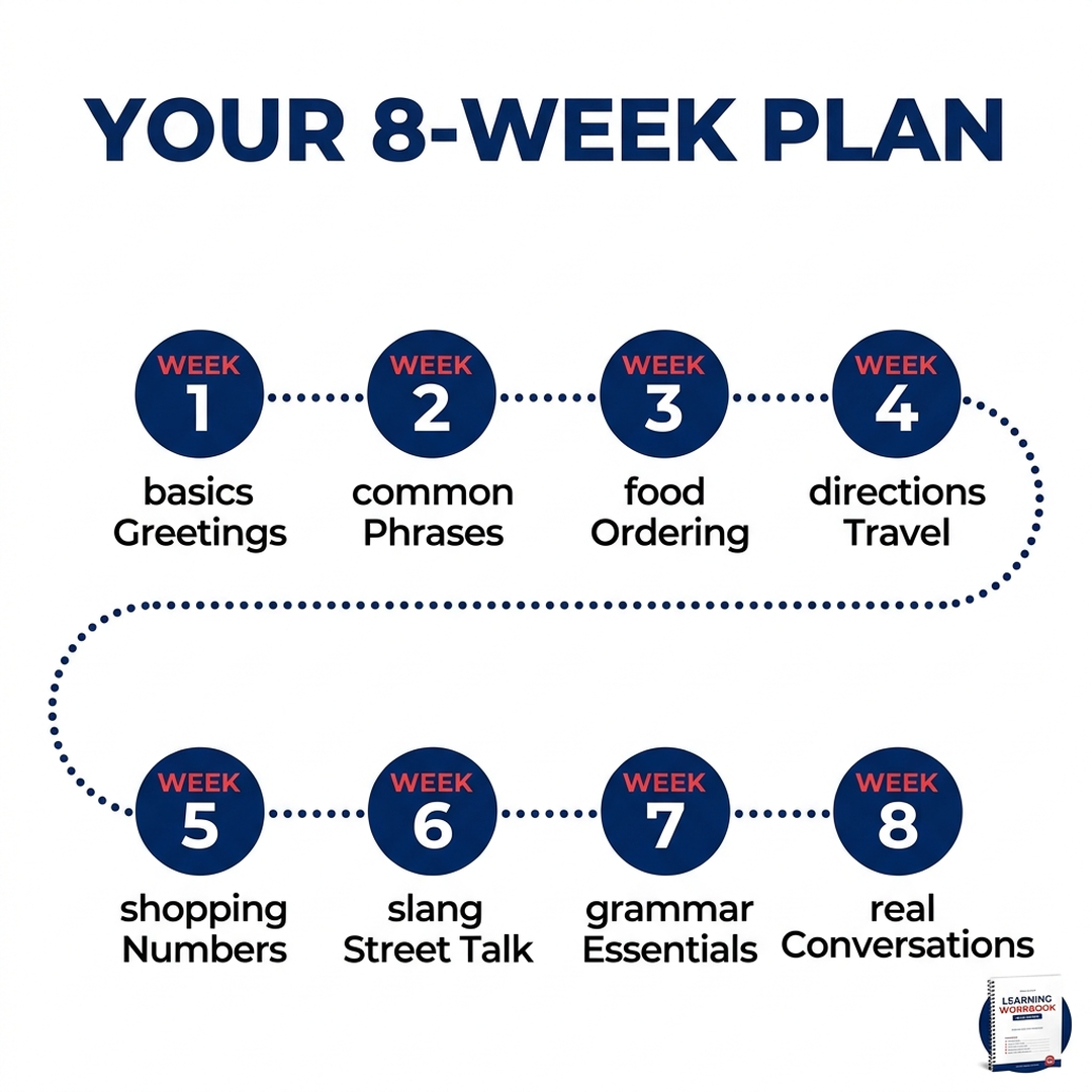 8-week learning plan timeline
